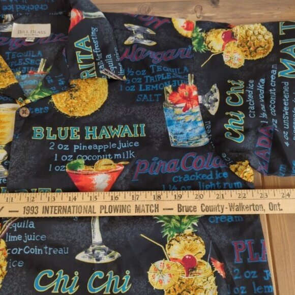 Men’s Hawaiian Summer  Cocktail Lounge Cruise Button Down Shirt - Picture 6 of 11